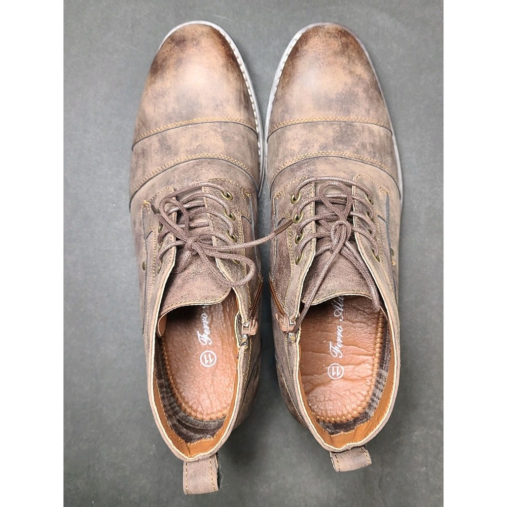Ferro Aldo Blaine Mens Chukka Boots Size 11 Brown Distressed Lace Up Ankle - Picture 7 of 10